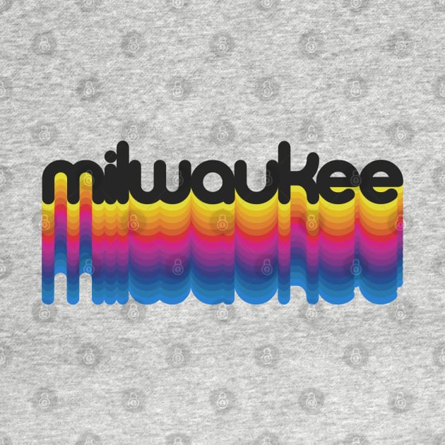 Milwaukee Retro 70s Rainbow Pride by darklordpug